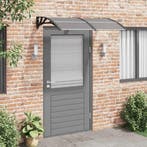 vidaXL Deurluifel 150x75 cm polycarbonaat zwart, Verzenden, Nieuw