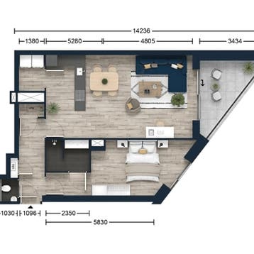 Appartement in Rotterdam gevonden voor €1495,- pm, Huizen en Kamers, Rotterdam, Direct bij eigenaar, Appartement, Rotterdam