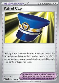 Patrol Cap 191/197 reverse holo Obsidian flames, Ophalen of Verzenden, Nieuw, Losse kaart, Foil