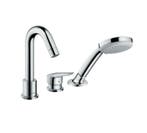 HANSGROHE LOGIS 3-GATS BADRANDMENGKRAAN AFBOUWDEEL, Ophalen of Verzenden, Nieuw, Chroom