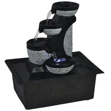 Woondecoratie fontein - Polyresin - 33% Korting, Ophalen of Verzenden, Zo goed als nieuw, Overige materialen, Fontein