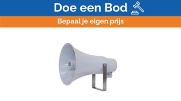 Bieden: Jagro 100V waterproof Horn Speaker, Ophalen of Verzenden, Nieuw, Kabel of Apparatuur