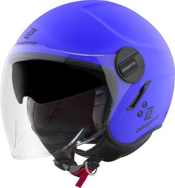 Bogotto H595-1 SPN Blauw Jethelm, Motoren, Kleding | Motorhelmen, Jethelm, Nieuw met kaartje, Overige merken, Heren