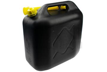 Jerrycan 20 Liter kunststof (brandstoffen) zwart, Ophalen of Verzenden, Nieuw, Merkloos