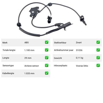 ABS-sensor Toyota Mirai FCV (JPD1) Van 2014-12 tot 2020-05 -, Verzenden, Nieuw, Toyota