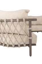 Ezra chaise longue organische loungeset 3 delig teak terre, Ophalen of Verzenden, Nieuw