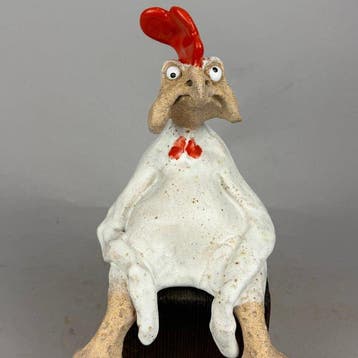 Anna Em - sculptuur, Trying to understand u -hand made - 23