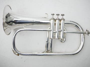 Bugel Couesnon Model Monopole Star verzilverd, Ophalen of Verzenden, Gebruikt, Overige typen, Met koffer