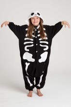 Onesie Skelet Pak 128-134 Skeletpak Kostuum Zwart Wit Botten, Ophalen of Verzenden, Nieuw, 134 t/m 140