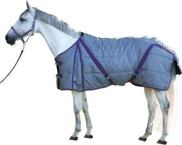 Kerbl Paardendeken Indoor - Grijs/rood - 145 cm, Dieren en Toebehoren, Verzenden, Nieuw