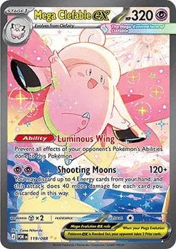 Pokémon TCG - Mega Clefable ex - Perfect Order- 119/088, Verzenden, Zo goed als nieuw