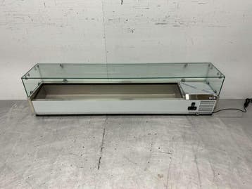 HCB RVS Opzetvitrine Opzet koelvitrine saladière 9 x 1/4 GN, Ophalen of Verzenden, Nieuw in verpakking