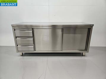 RVS Werkkast Kast Werktafel Premium-line 2 schuifdeuren en 3, Ophalen of Verzenden, Nieuw in verpakking