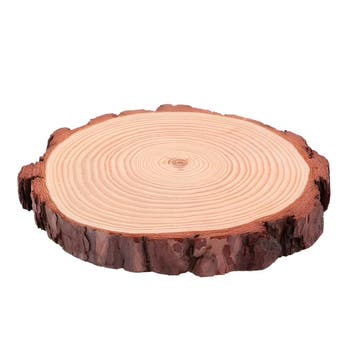 Grote houten boomschijf met schors (28-30 cm diameter, 2 cm, Ophalen of Verzenden, Nieuw
