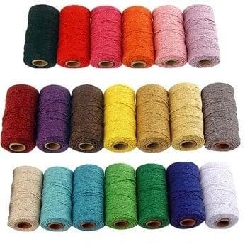 Macrame koord Appelgroen 2 mm 100 yard 91,5 meter, Ophalen of Verzenden, Nieuw