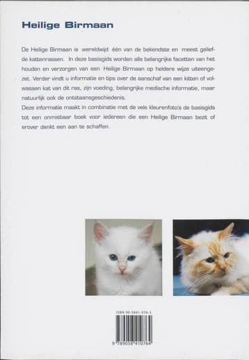 Heilige Birmaan / Basisgids dierenverzorging 9789058410764, Verzenden, Gelezen, Esther Verhoef