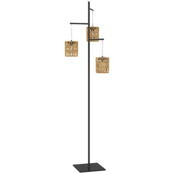 Solar Staande Lamp Rattan Solarlampen Met Lichtsensor 3 Lich, Verzenden, Nieuw
