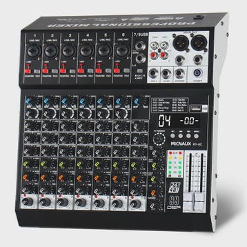 FULUODE X1-8C: Professionele 8-Kanaals Audio Mixer met 99 DS, Muziek en Instrumenten, Dj-sets en Draaitafels, Verzenden, Nieuw