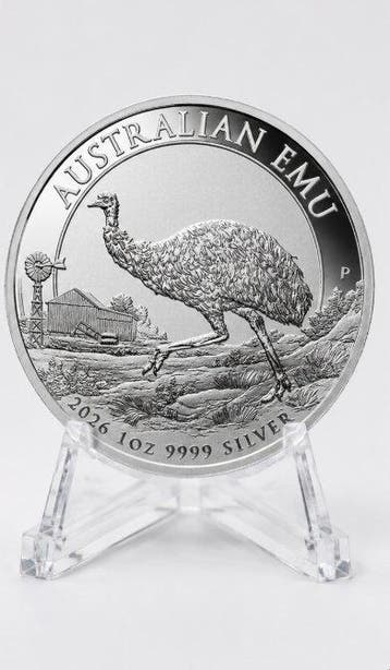 Australië. 1 Dollar 2026 – Australian Emu – 1 oz Silver coin