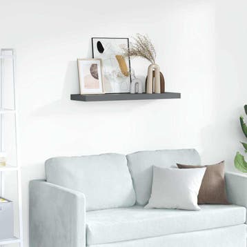 vidaXL Fotoplanken 2 st 80x9x3 cm MDF grijs, Verzenden, Nieuw