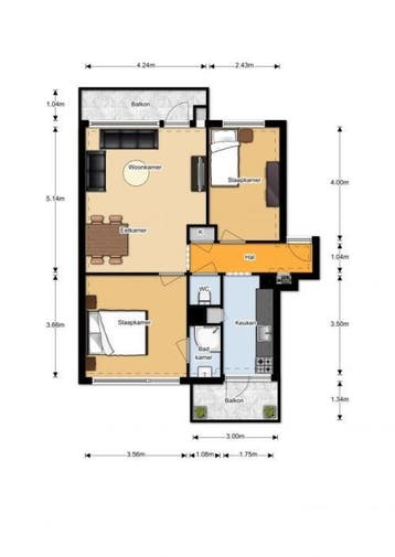 Te Huur 3 Appartement Leyweg In Den Haag, Den Haag, Den Haag, Direct bij eigenaar, Appartement
