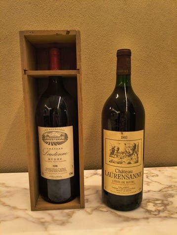 1993 Château Laurensanne & 1998 Château Loudenne - Bordeaux, Nieuw