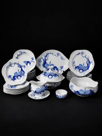 Meissen - Orchidea blu - Servizio da tavola per 6 persone 23