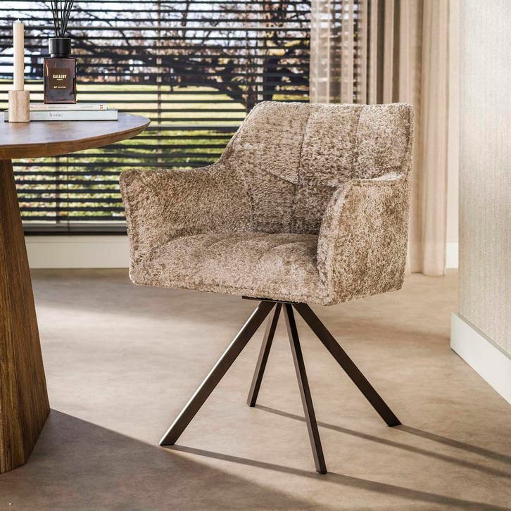 Armstoel Raster Alura zand-bruin, Huis en Inrichting, Stoelen, Nieuw, Ophalen of Verzenden