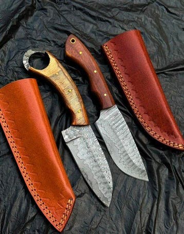 Keukenmes - Japanse chef. Handgemaakt keukenmes. Damascus