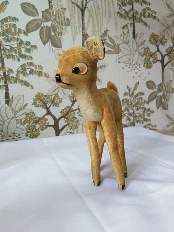 Steiff - Pluche dier Faon - 1950-1960 - Duitsland, Antiek en Kunst, Antiek | Speelgoed