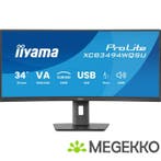 Iiyama Prolite XCB3494WQSU-B1 34  Wide Quad HD VA Monitor, Verzenden, Nieuw, Iiyama