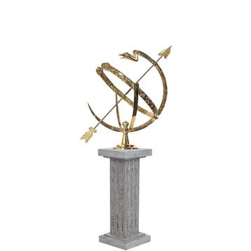 Zonnewijzer Saturnus Z4 &amp; Sokkel SB104 Decoratie, Verzenden, Nieuw
