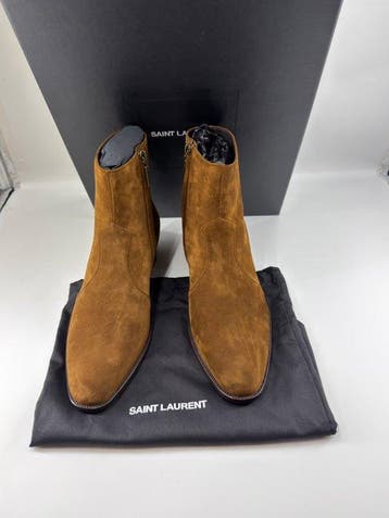 Saint Laurent - Enkellaarsjes - Maat: EU 43, Nieuw