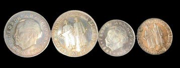 Bulgarije. Set of 4 coins: 2 & 5 Leva 1963/1964 - Slavonic