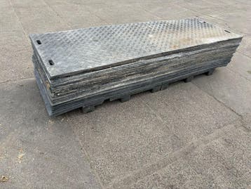 Actie | Gebruikte kunststof rijplaten - gratis levering v.a., Ophalen of Verzenden, Gebruikt