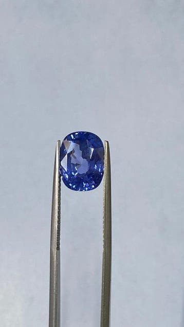 1 pcs Blauw Saffier - 5.37 ct - Gem research Swiss Lab (GRS), Nieuw