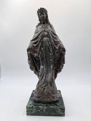 Beeld - Onbevlekte Ontvangenis - 24 cm - Zinklegering,, Antiek en Kunst