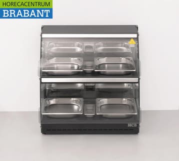 RVS Luxe warmhoudvitrine 4 x ½ GN 63 cm 230V Horeca, Ophalen of Verzenden, Nieuw zonder verpakking