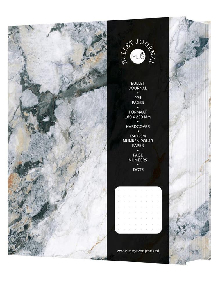 MUS Bullet Journal - Marble (9789045329444), Boeken, Hobby en Vrije tijd, Nieuw, Verzenden