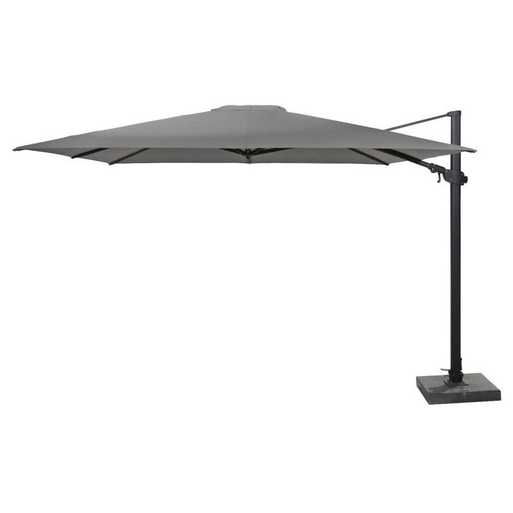 Siesta premium zweefparasol 300x300 cm charcoal 4 Seasons, Tuin en Terras, Parasols, Nieuw, Ophalen of Verzenden