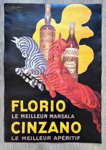 Leonetto Cappiello - Florio Cinzano - Jaren 1970