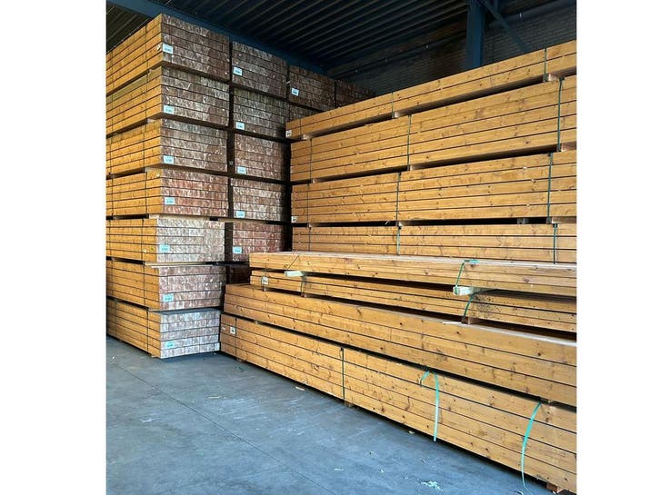 Douglas Redvision paal geschaafd verlijmd 250-300-400-500cm, Doe-het-zelf en Verbouw, Hout en Planken, Balk, Nieuw, Geïmpregneerd