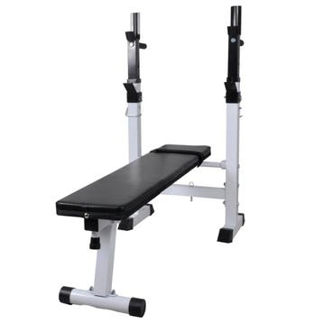 vidaXL Halterbank recht, Sport en Fitness, Fitnessmaterialen, Verzenden, Nieuw