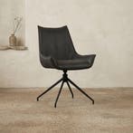 Eetkamerstoel Mannie | Zwart, Huis en Inrichting, Stoelen, Ophalen of Verzenden, Nieuw