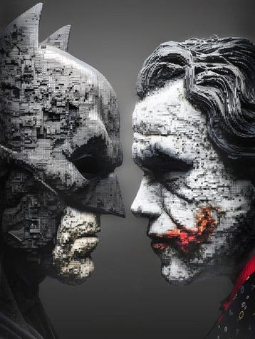 Artxlife - Batman VS Joker Lego, Two Sides One Chaos, Nieuw