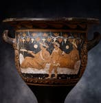 Oud-Griekenland, Campaniaanse krater met bankettafereel -