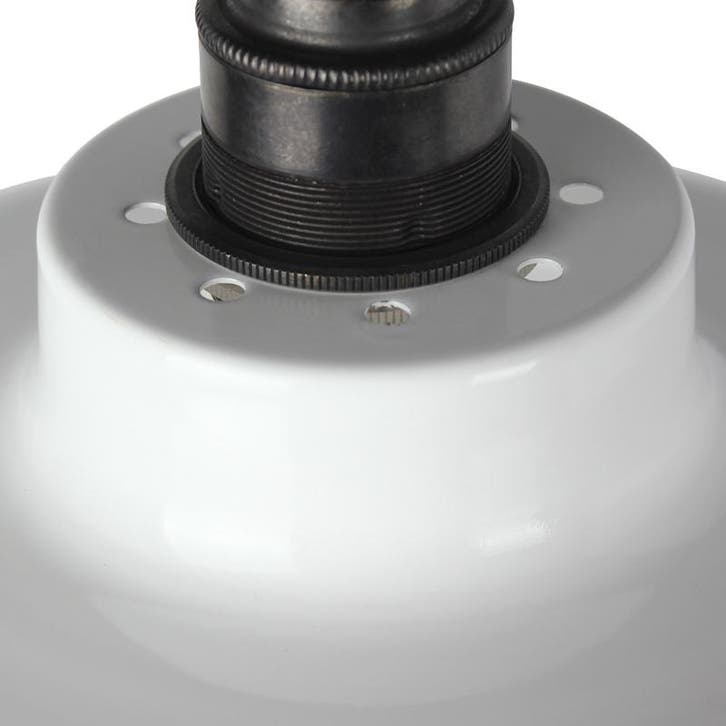 Email Lampenkap E27 Vintage Wit Ø28cm, Huis en Inrichting, Lampen | Losse lampen, Ophalen of Verzenden