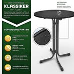 Statafel - Bartafel - Partytafel - 80 cm - Zwart - Tillvex®, Huis en Inrichting, Tafels | Statafels, Verzenden, Zo goed als nieuw