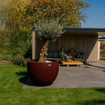 Diana XXL 120x91 cm Maroon, Verzenden, Nieuw, Beton