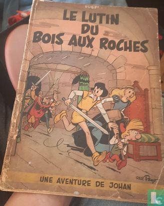 Johan en Pirrewiet - Le lutin du Bois aux Roches - 1955, Eén stripboek, Verzenden, Gelezen, Culliford, Pierre.